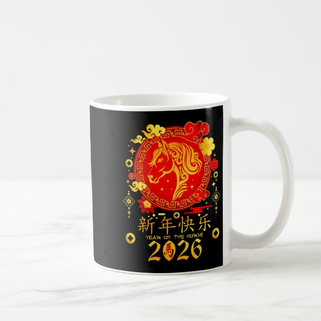 Caneca De Café Chinese New Year 2026 Year Of The Horse  (Direita)
