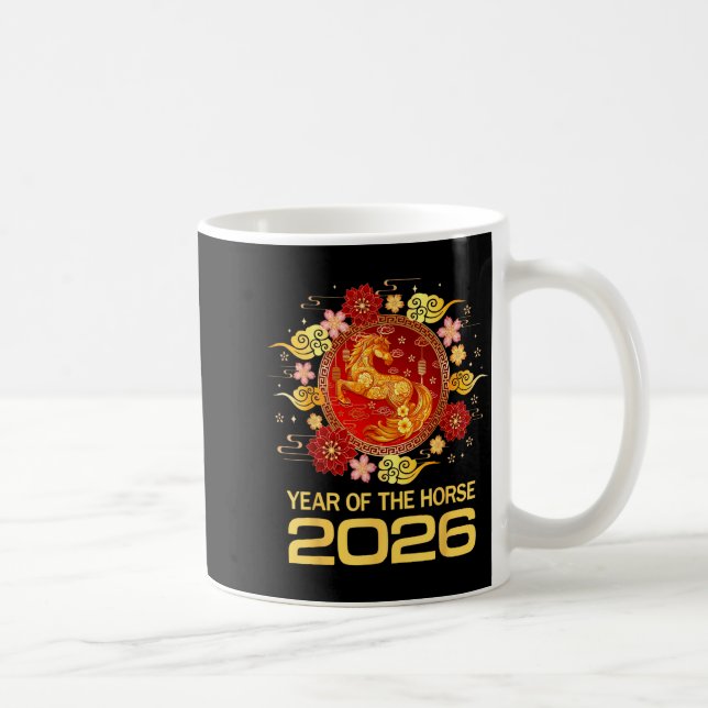 Caneca De Café Chinese New Year 2026 Year Of The Horse  (Direita)