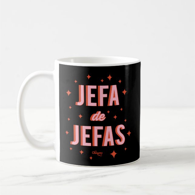 Caneca De Café Chingona Inc Jefa De Jefas Blue Small (Esquerda)