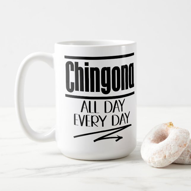 Caneca De Café Chingona todos os dias (Com Donut)