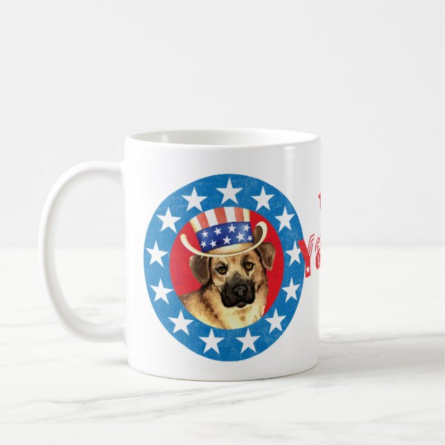 Caneca De Café Chinook Patriótico (Esquerda)