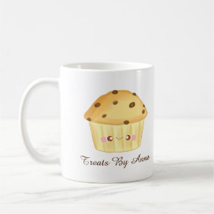 Caneca De Café Chip Muffin de Chocolate Cortado