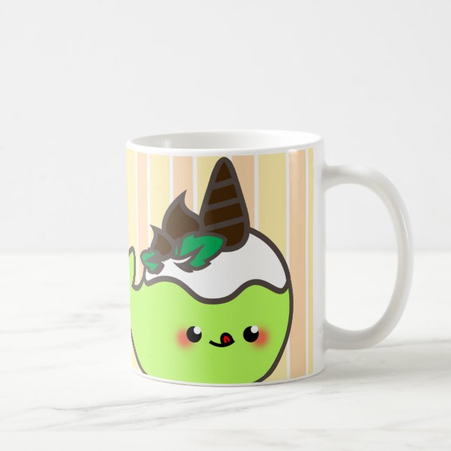 Caneca De Café Chip Narwhal de Chocolate Kawaii (Direita)