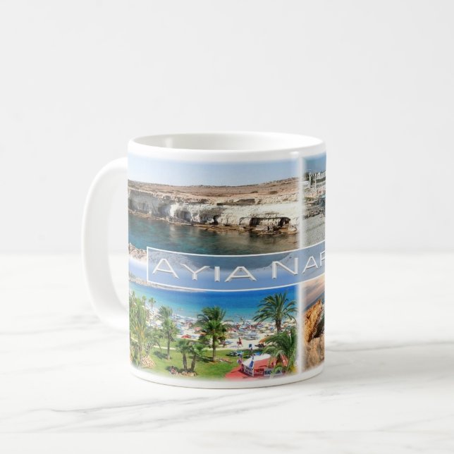 Caneca De Café Chipre - Ayia Napa - (Frente Esquerda)
