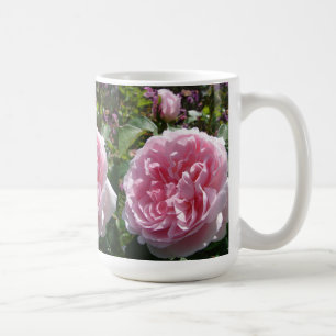 Caneca De Café Chique Vintage Rosas Rosa Rosa Meninas florais Mug