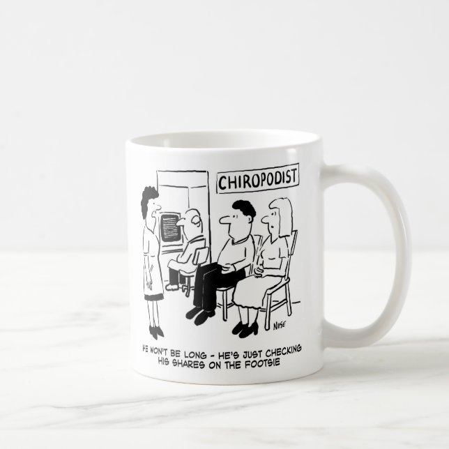 Caneca De Café Chiropodistt está verificando ações no pé (Direita)