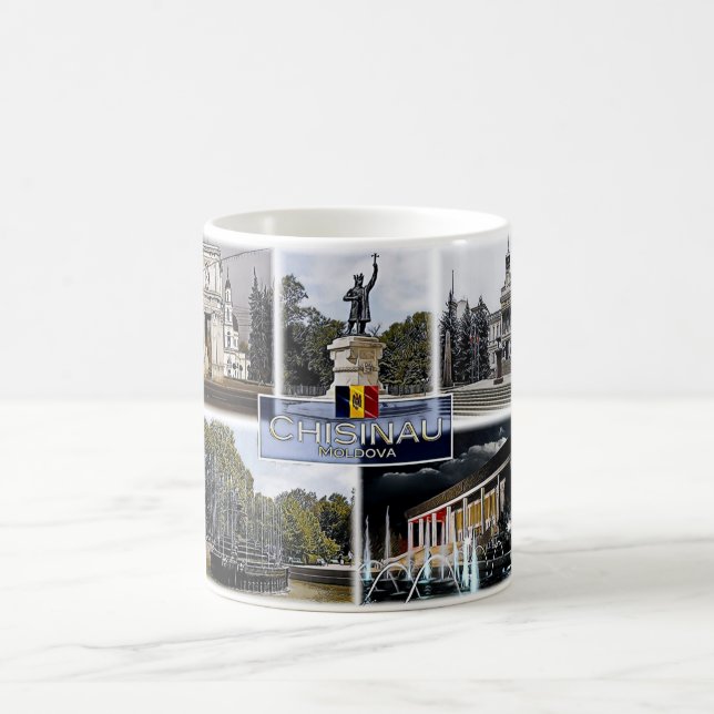 Caneca De Café Chisinau - Moldávia - Mosaico - (Centro)