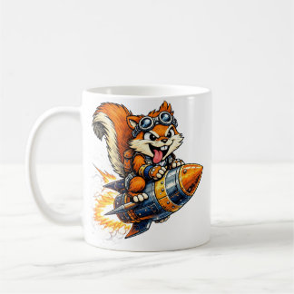 Caneca De Café Chispa the Rocket Squirrel Mug