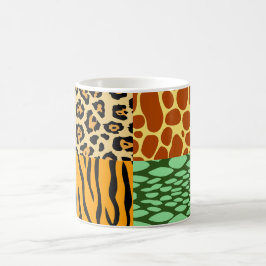 Caneca De Café Chita, Girafa, Tigre e Cobra