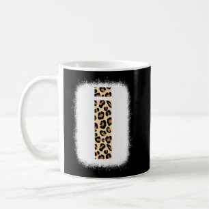 Caneca De Café Chita Impressão - Letra I inicial I Leopardo B