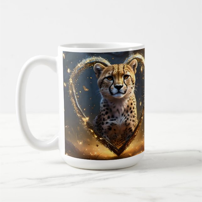 Caneca De Café Chita: Um Coração de Amor a Ouro (Esquerda)