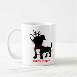 Caneca De Café Chiweenie Christmas Lights