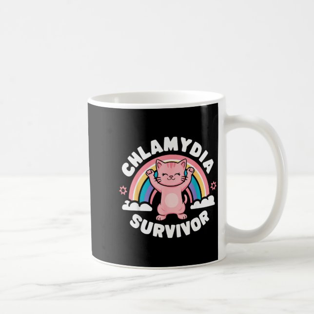 Caneca De Café Chlamydia Survivor  (Direita)