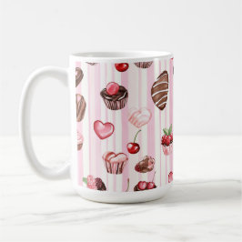 Caneca De Café Choco Heart Large Pattern Mug