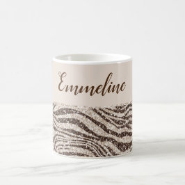 Caneca De Café Chocolate Castanho Ninho Escova Zebra Lixeira