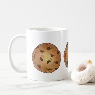 Caneca De Café Chocolate Chip Cookies Lixo Comida