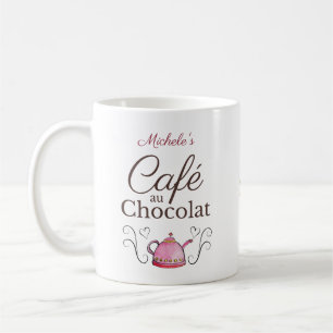 Caneca De Café Chocolate de café Paris personalizado de Dia de os