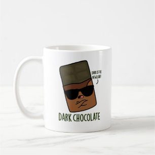 Caneca De Café Chocolate Escuro Doces Engraçados