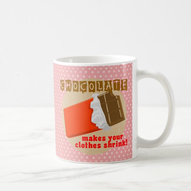 Caneca De Café Chocolate Faz Suas Roupas Encolher! (Direita)