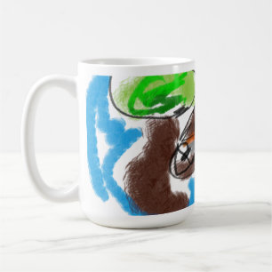 Caneca De Café chocolate labrador art