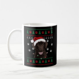 Caneca De Café Chocolate Labrador Christmas Ugly Sweater Lab Dog