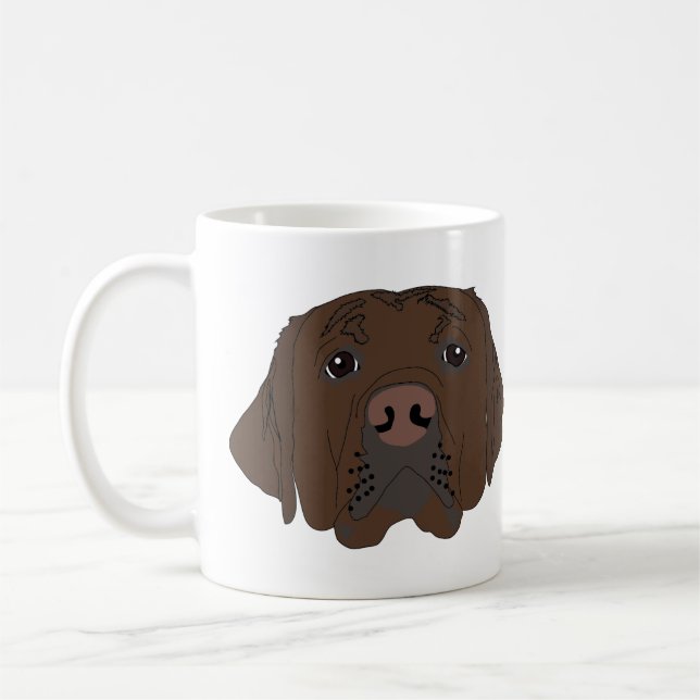 Caneca De Café Chocolate Labrador na Mug (Esquerda)