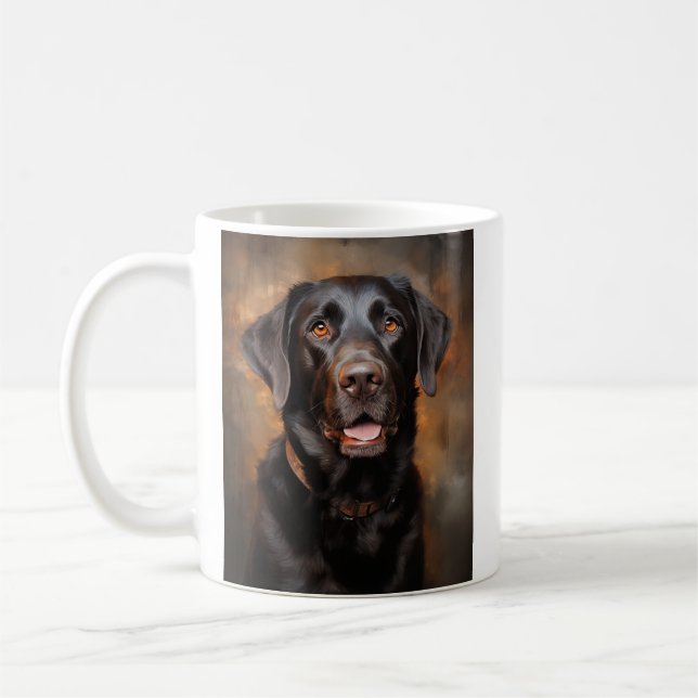 Caneca De Café Chocolate Labrador Retriever (Esquerda)