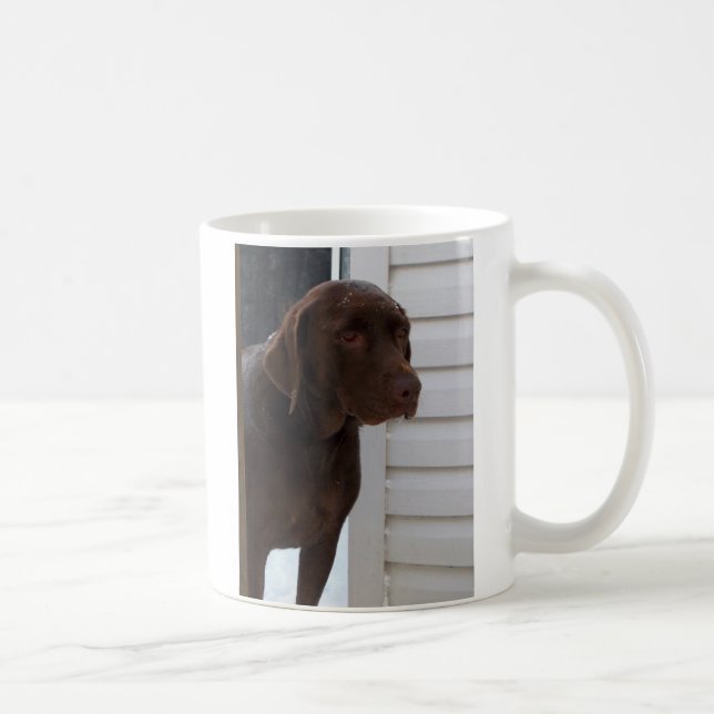 Caneca De Café Chocolate labrador retriever (Direita)