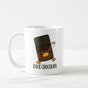 Caneca De Café Chocolate Pato Funny Dark Chocolate Pun