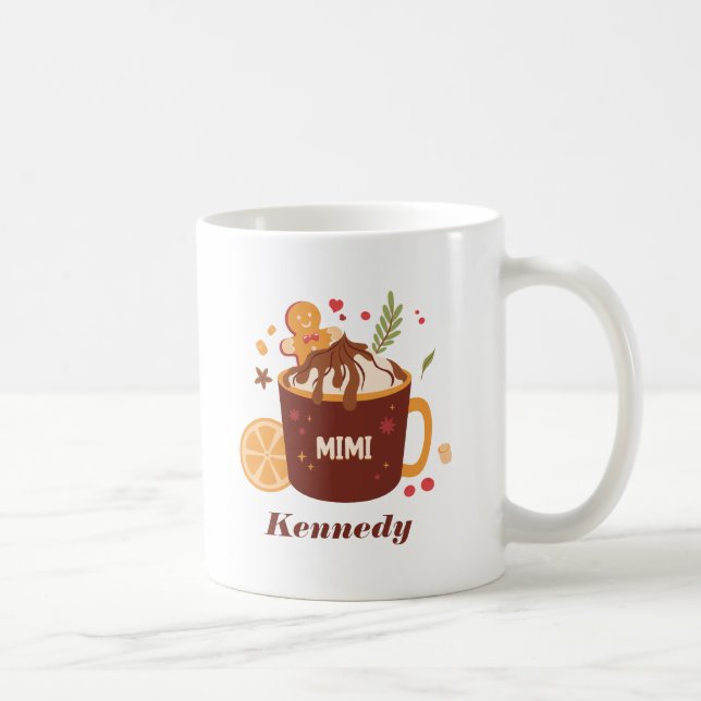 Caneca De Café Chocolate Quente Cinto com Gingerpão (Direita)