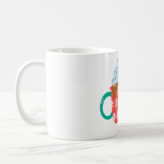 Caneca De Café Chocolate Quente com Homem de Pão Gingerido (Esquerda)