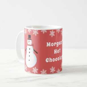 Caneca De Café Chocolate Quente Personalizado Snowman