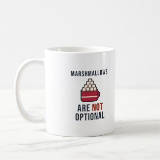 Caneca De Café Chocolate Quente Sem Marshmallows Não é uma Opção 