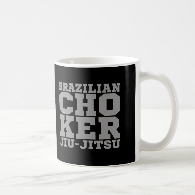 Caneca De Café CHOKER - brasileiro Jiu-Jitsu v07 do amor de I, (Direita)