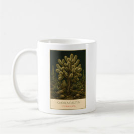 Caneca De Café Cholla Cactus – Vintage Botanical Mug