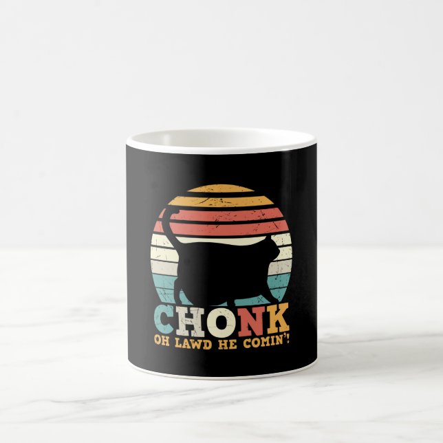 Caneca De Café Chonk Oh Lawd ele está vindo (Centro)