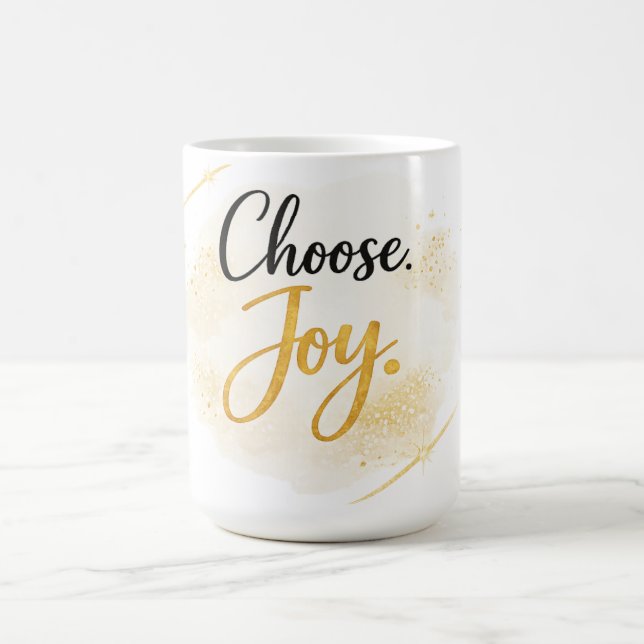 Caneca De Café Choose Joy Inspirational Gift Mug (Centro)