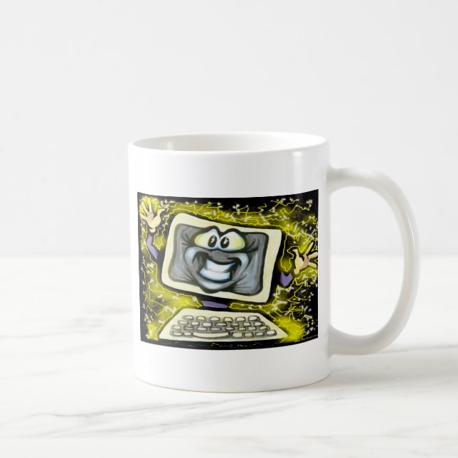 Caneca De Café Choque de Computador (Direita)