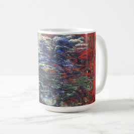 Caneca De Café Chorando Willow em Giverny (por Claude Monet)