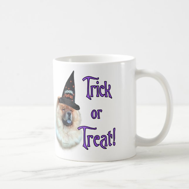 Caneca De Café Chow Chow Trick (Direita)
