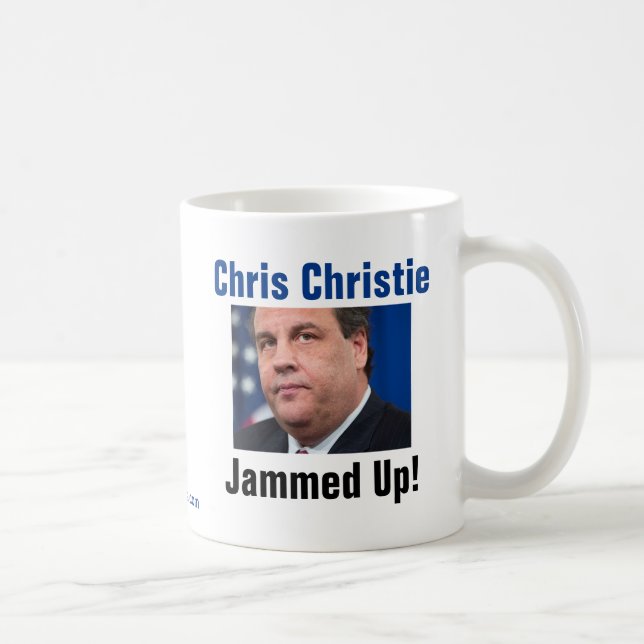 Caneca De Café Chris Christie - bloqueado acima! (Direita)