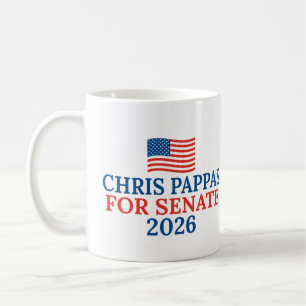 Caneca De Café Chris Pappas para Senado Eleição 2026