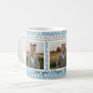 Caneca De Café Christian abençoado Mãe Colagem Fotográfica Manten