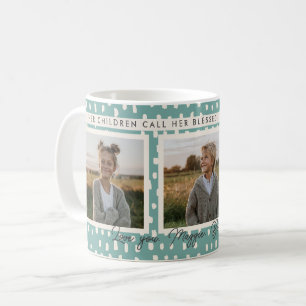 Caneca De Café Christian abençoado Mãe Colagem Fotográfica Manten