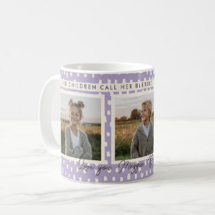 Caneca De Café Christian abençoado Mãe Foto Keepsasasaara Verso R