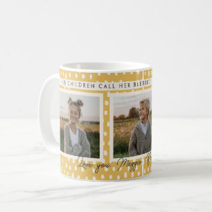 Caneca De Café Christian abençoado Mãe Foto Keepsasasaem Verso Am