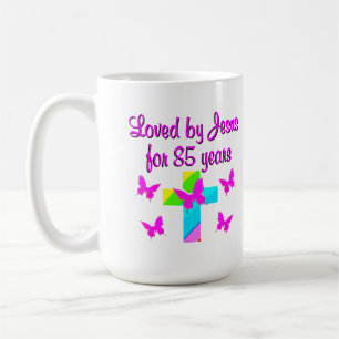 CANECA DE CAFÉ CHRISTIAN AMADO POR JESUS POR 85 ANOS DE DESIGN