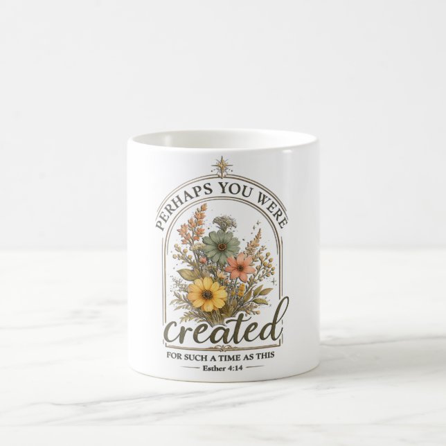 Caneca De Café Christian Bible Verse/Esther (Centro)