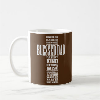 Caneca De Café Christian Blessed Dad Cross Fathers Day Prayer