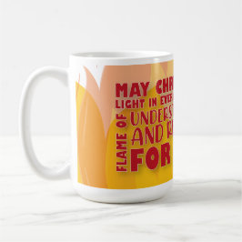 Caneca De Café Christian Christmas fire mug